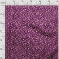 thumbnail image 3 of oneOone Georgette Viscose Dark Magenta Fabric Asian Floral Sewing Craft Projects Fabric Prints By Yard 42 Inch Wide, 3 of 4