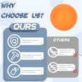 thumbnail image 4 of BESTSKY Massage Ball,2.36in Foot Massage Ball,Sweatproof Therapy Ball,Orange, 4 of 7