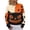 Orange, variant on Domzest Halloween Kint Sweater for Women Crew Neck Long Sleeve Witchy Black Cat Pullover Sweaters 2026 Fall Winter Casual Cute Sweaters Orange 3XL