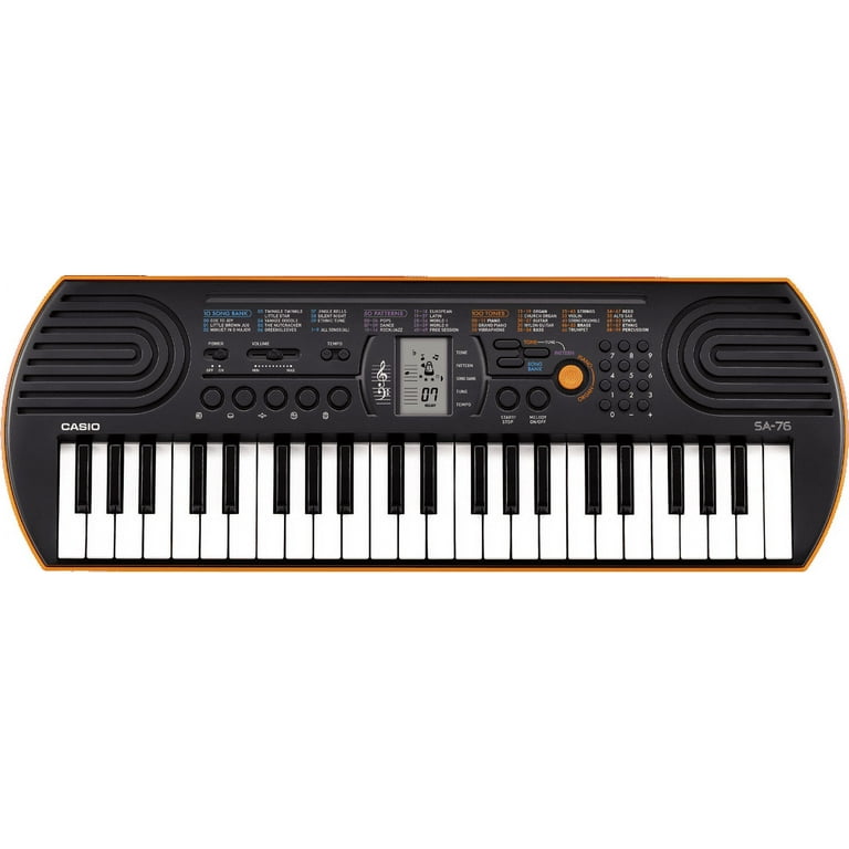 Casio SA-76 Mini clavier 44 touches Noir/orange