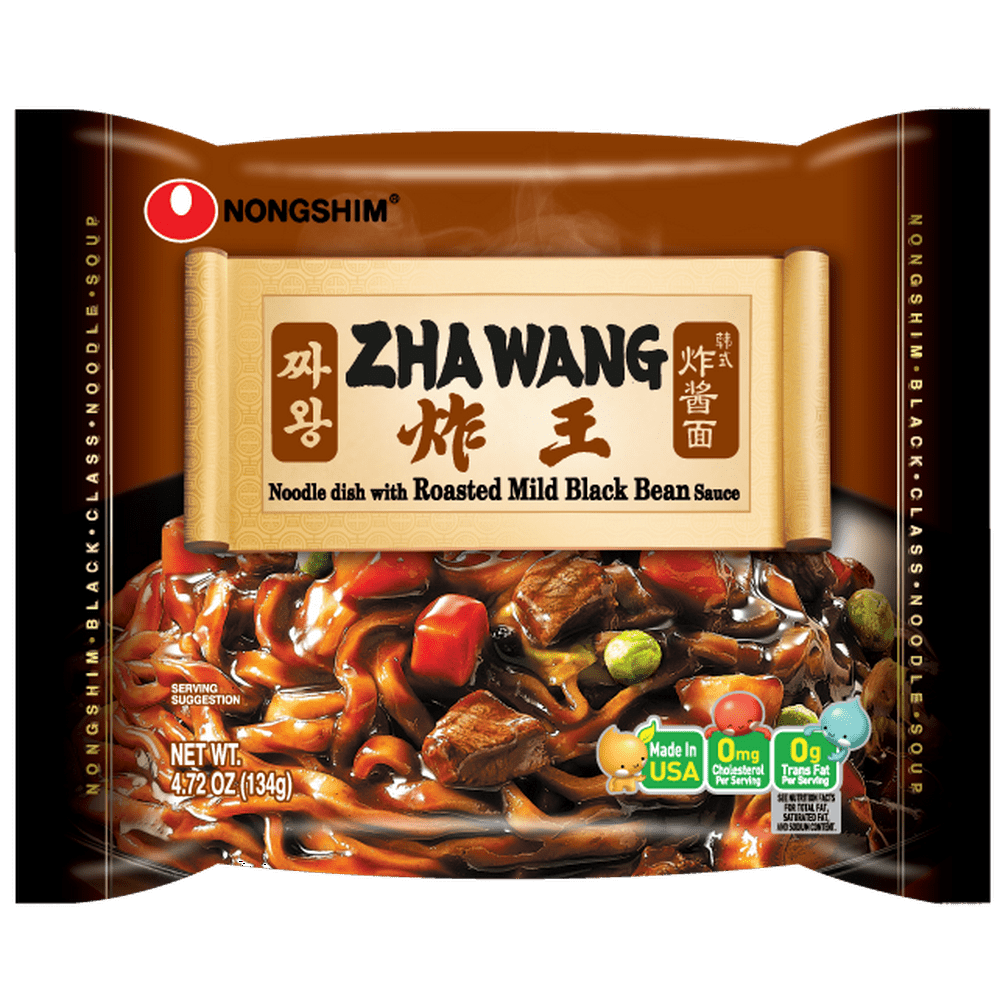 Nongshim Zha Wang Roasted Black Bean Sauce Ramyun Ramen Noodle Dish