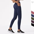 thumbnail image 2 of Pantalones de yoga de cintura alta para mujer, ajustados, con soporte de alta resistencia y moldeador, para correr y hacer ejercicio, 2 of 6