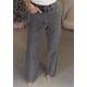 thumbnail image 5 of Pantalones Vaqueros De Mujer Con Diamantes De Imitación, Cintura Alta, Rectos, Pierna Ancha, Elásticos Y Brillantes., 5 of 7