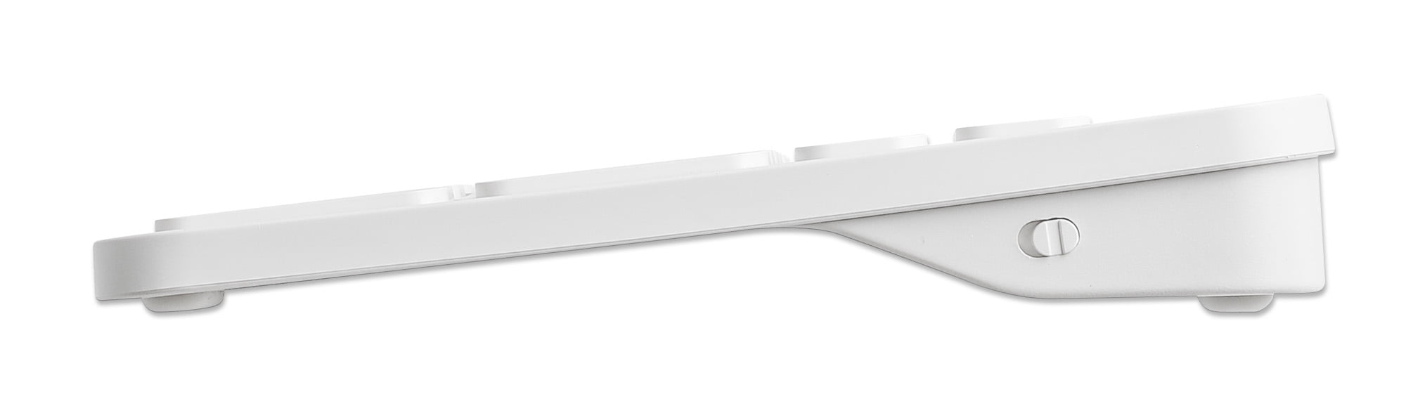 Manhattan Dual-Mode Wireless Keyboard and Mouse Combo Set, 2.4 Ghz and Bluetooth,  Ambidextrous Optical Mouse, White
