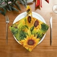 thumbnail image 2 of GZHJMY Sunflower Cloth Napkins Set of 4,Reusable Washable Polyester Dinner Table Napkins for Kitchen,Dining,Restaurant,Party Decoration, 2 of 7