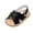 Black, variant on LEEy-World Toddler Sandals Summer Children And Toddler Shoes Boys And Girls Sandals Flat Sole Light Solid Color Open Toe Bow