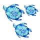 thumbnail image 5 of 3x Adornos de pared de tortuga marina con temática de playa, adornos decorativos colgantes para sala de estar Azul, 5 of 9