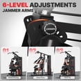 thumbnail image 6 of MITONOS Home Gym System,Workout Station with 140lbs Weight Stack,All in One Home Gym Equipment with Pulley System,Seated Row,Leg Extension for Full Body Strength Training, 6 of 12