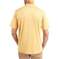 thumbnail image 2 of Men's Cutter & Buck Cream Purdue Boilermakers Prospect Eco Textured Stretch Recycled Polo, 2 of 3