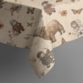thumbnail image 5 of Beige Highland Cow Figure Butterfly Pattern Square Tablecloth,Waterproof Square Table Cover,Wipeable Spillproof Washable Table Cover for Home Kitchen Party Decor 42"X42"(107x107cm), 5 of 6
