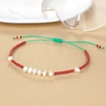 thumbnail image 4 of KELITCH Womens Miyuki Beads Pearl Bracelets Handmade Summer Strands Bracelets Adjustable Fashion Friendship Jewelry, 4 of 5