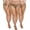Tan-3pcs, variant on Plus Size Sheer Tights for Women,20D Control Top Pantyhose Reinforced Toes High Waist Stockings 3 Pairs 1XL-6XL
