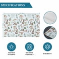 thumbnail image 6 of Bunny Floral Easter Placemats Set of 4, Elegant Pastoral Spring Floral Rabbits Placemats for Dining Table, Place Mats for Kitchen Tabletop, Waterproof Wipeable Dining Table Mats Set, 6 of 9