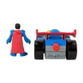 thumbnail image 4 of Fisher-Price Imaginext DC Super Friends Metal Force Supermobile Toy Car & Superman Action Figure Set, 4 of 6
