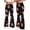 #081-Black, variant on Cutuoiiu Women's Soft Plus Size American Football Prints Flare Yoga Pants Gifts