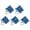 A, variant on 5Pcs Small Travel Notebook Keychain Miniature PVC Notebooks Journal With Keyring For Keyring Handbags Backpacks Charm