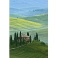 thumbnail image 2 of Flaherty, Dennis 23x32 Black Ornate Wood Framed with Double Matting Museum Art Print Titled - Italy, Tuscany Beautiful green countryside, 2 of 4