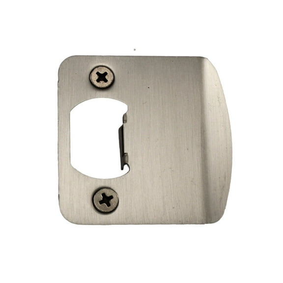Kwikset 83536 Extended Lip Strike Plate - Nickel