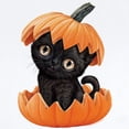 thumbnail image 2 of CafePress - PD Moreno's Halloween Black Kitty - Baby Light Bodysuit, Size Newborn - 24 Months, 2 of 4