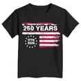 thumbnail image 5 of mgoYE 250th US Shirt 250 Year Birthday Independence Shirts for Boys Girls United States 250 Years Since 1776 2026 V Neck Tshirt 250th Anniversary USA T-Shirt(Black,3-4 Years), 5 of 5