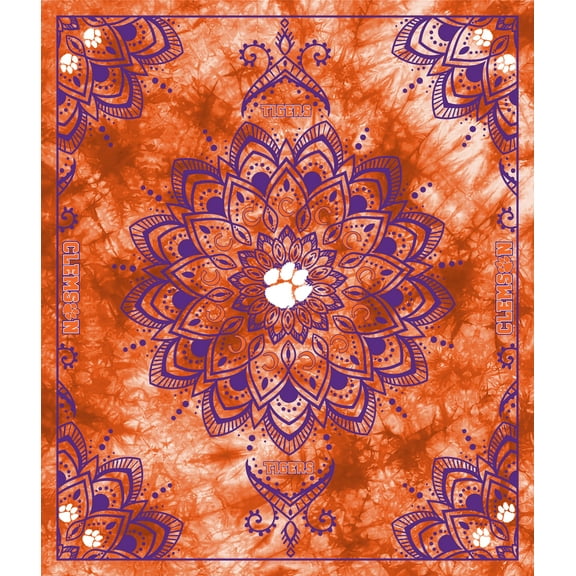 Officially Licensed Minky Fleece Clemson Tigers Wall Tapestry and Throw Blanket-48" x 56"