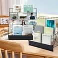 thumbnail image 6 of Book Signing Rack Book Display Rack Tabletop Magazine Display Racks 4 Tiered Tabletop Cd Display Comic Book Magazine Rack For Library Classroom Picture Literature Brochure 16.14 X 17.95 X 17.24, 6 of 8