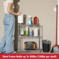 thumbnail image 5 of Rubbermaid 3-Tier Heavy Duty Chrome Wire Shelving Unit, 450lb Capacity, 5 of 10