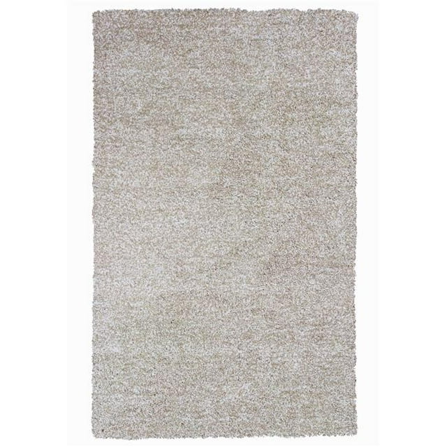 HomeRoots 353914 Tapis en Polyester Ivoire Chiné 3 Pi 3 Po x 5 Pi 3 Po