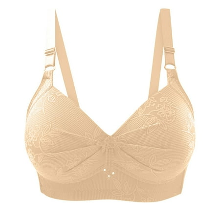 

Womens Bras Summer Bras For Women Woman s Gathered Together Large Size Daily Bra Underwear No Rims