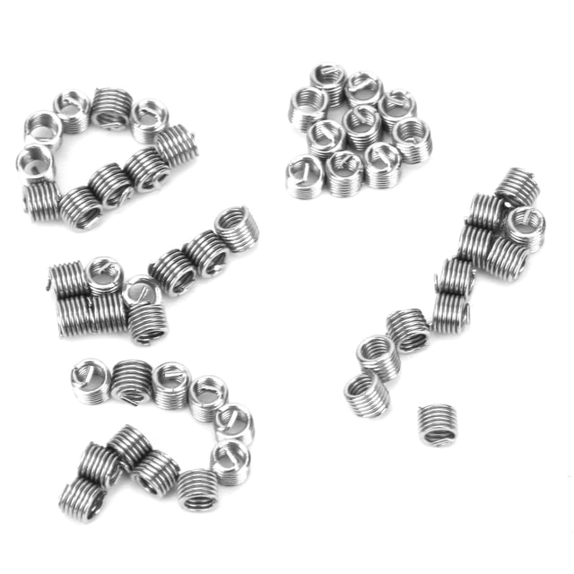 Insert Nut, Fastener M1.6 X 0.35 50Pcs Wire Thread Insert Professional For Industrial Supplies