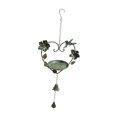 thumbnail image 1 of Baño de pájaro colgante Batina de viento rústico Caminador de pájaros resistentes Alimentador de pájaros de metal jardín de pájaros para el patio del, 1 of 8
