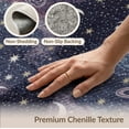 thumbnail image 6 of ODIKA 9'x12' Washable Area Rug Space Galaxy Star Night Sky Design With Planets And Cosmic Swirls for Great Room, Indoor Concept, Large Living Low Pile, Flatwoven, 6 of 7