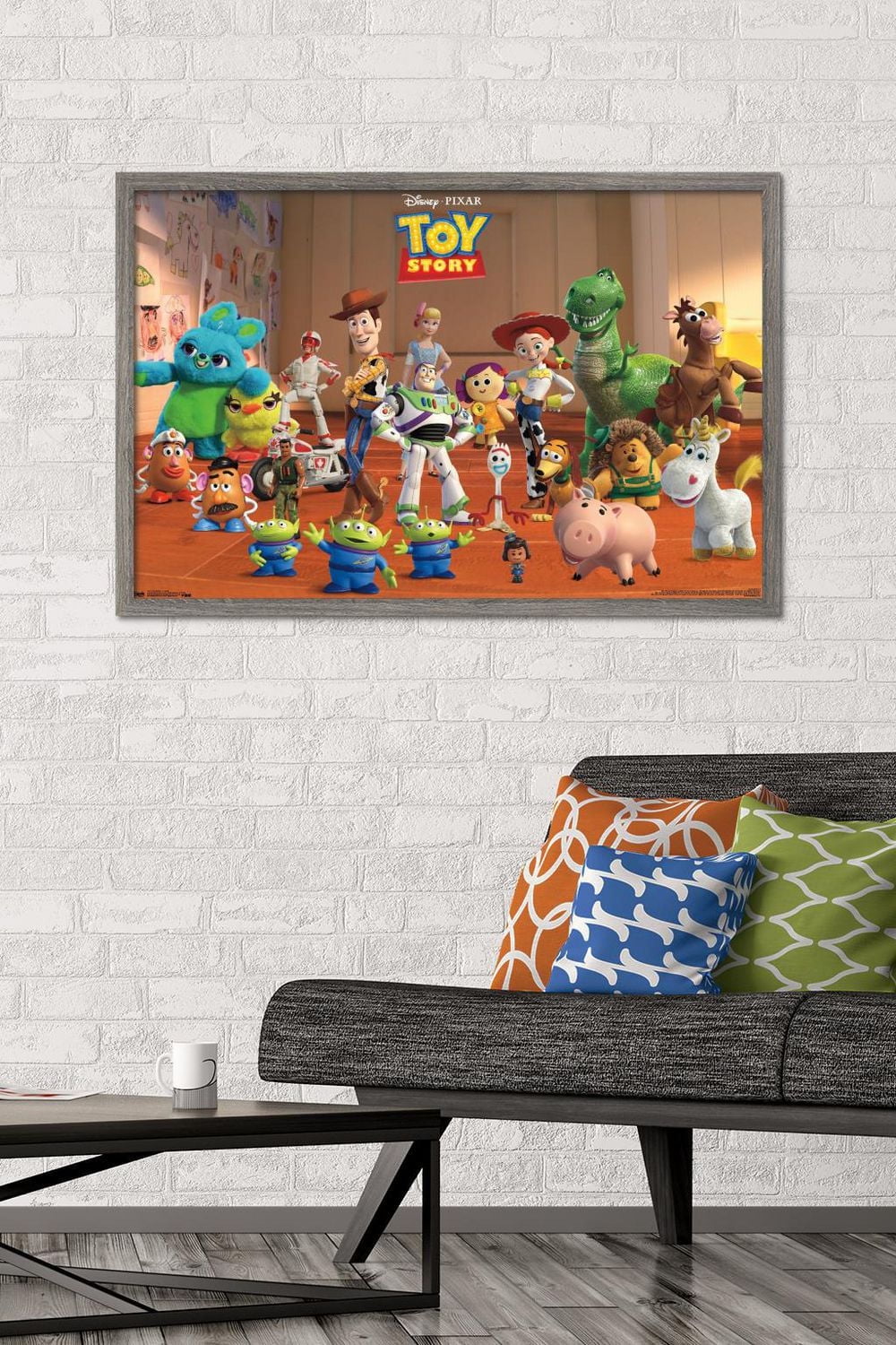 Disney Pixar Toy Story 4 - Collage Wall Poster, 22.375" x 34" Framed
