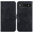thumbnail image 2 of Compatible with Google Pixel 6A Embossed Lily Wallet Case with Card Holder PU Leather Flip Cover, 2 of 5