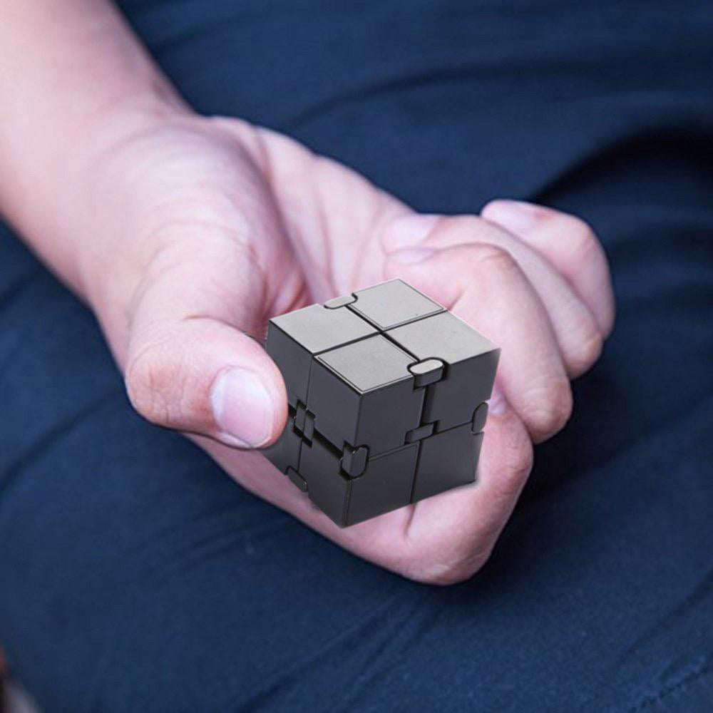 Luxury EDC Fidgeting Game for Kids and Adults Cool Mini Gadget Spinner Best for Stress and Anxiety Relief and Kill Time Unique Idea That is Light on The Fingers and Hands Infinity Cube Fidget Toy 