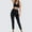 Black, variant on Women's Yoga Outfits 2 piece Set Workout Tracksuits Sports Bra High Waist Legging Active Wear Athletic Clothing Set