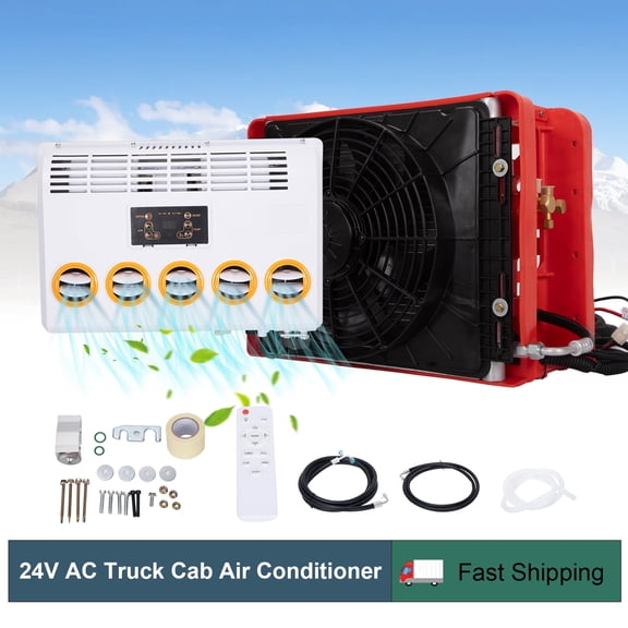 Electric Air Conditioner Air Conditioning Auto Cooling Fan Kit For Cars Auto 24V