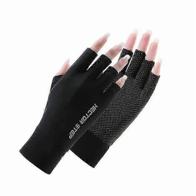 UPF 50+ Fingerless Sun Gloves for UV Protection Hand Cover for Women Fishing, Driving, Cycling, Hiking