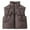 Coffee, variant on SonxaHe Little Boys' Puffer Coat Vest for Kids Warm Thickened Sleeveless Jacket Quilted Outdoor Winter Coats Black,Sized 5-6