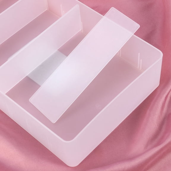 LIFKOME Clear Jewelry Organizer Box with Removable Divider for Makeup, Accessories, and Small Item Storage
