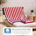 thumbnail image 3 of 100% Cotton Velour Stripe Border Oversized Beach & Pool Towels - 35" x 70", 3 of 6