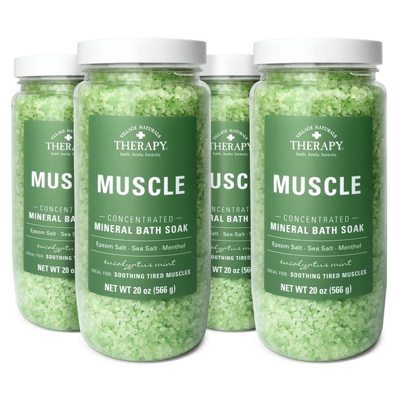 Bath Soak Village Naturals Therapy Muscle, 600 ml, eucalipto