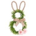 thumbnail image 2 of ERTZAE&nbsp;Easter Bunny Artificial Wreath,19.6 Inch Spring Front Door Decoration with Bow & Colorful Flowers,Large Easter Bunny Wreath,Plastic & Mesh Construction,Farmhouse Style Wall or Door Hanger, 2 of 7