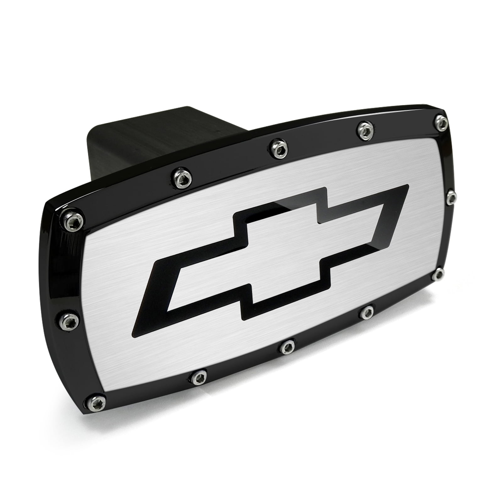 Chevrolet Black Trim Billet Aluminum Tow Hitch Cover