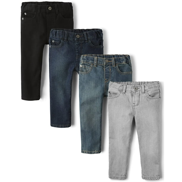 Jeans The Children's Place para bebés y niños pequeños, paquete de 4 unidades, 5 unidades