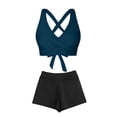 thumbnail image 6 of CONZONE Womens Period Tankini Sets 2 Peice Swimsuits for Women Menstrual Leakproof Swim Bottoms Solid Color Lightweight Summer Beach Bathing Suits, 6 of 7