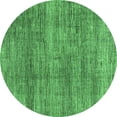 thumbnail image 1 of Ahgly Company Indoor Round Abstract Emerald Green Modern Area Rugs, 8' Round, 1 of 4