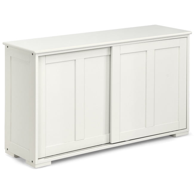 Vebreda Kitchen Storage Cupboard with Sliding Door , White