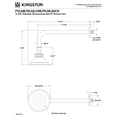 thumbnail image 3 of Kingston Brass P10SNCK Victorian 4-13/16-Inch Round Raindrop Brass Shower Head with 12-Inch Shower Arm Combo in Brushed Nickel, 3 of 6
