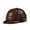 Brown, variant on Genuine Leather Men's Baseball Cap Hat Male Adult Solid Adjustable Faux F-ur Bomb Hats ,Classic Design